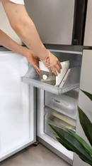 Dispenser de Gelo 48 Cubos com Gaveta Botão Solta Gelo e Pegador